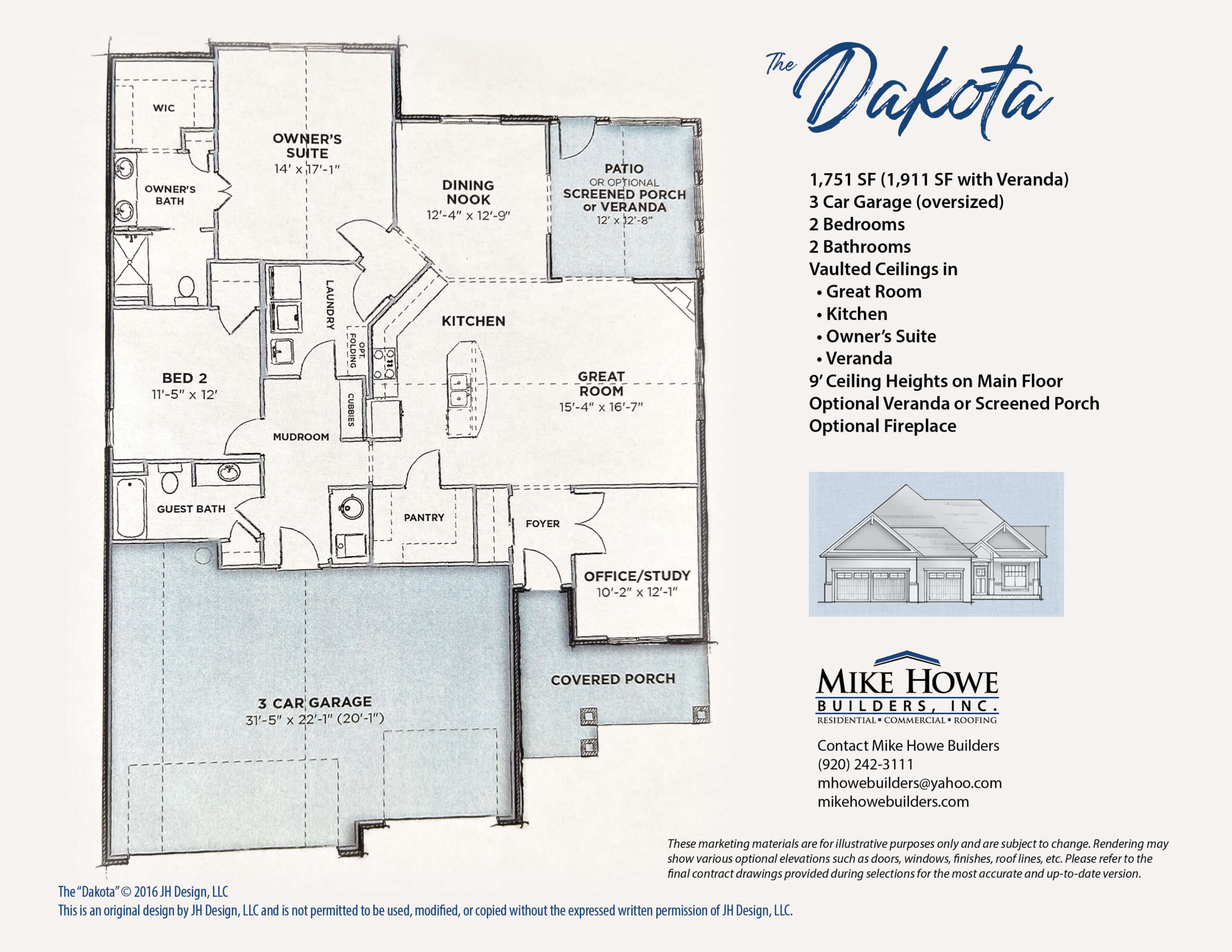 The Dakota Floor Plan and Detail